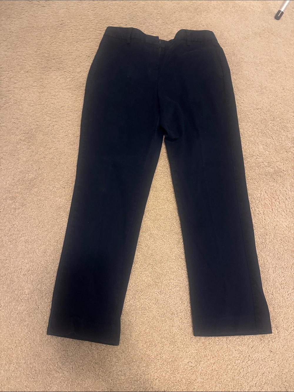 Lands' End Black Straight Leg Dress Pants